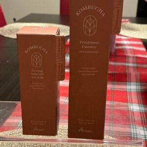 Kombucha Skincare Set in Terracotta Orange Packaging